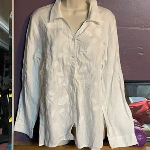 J. Jill linen button up blouse